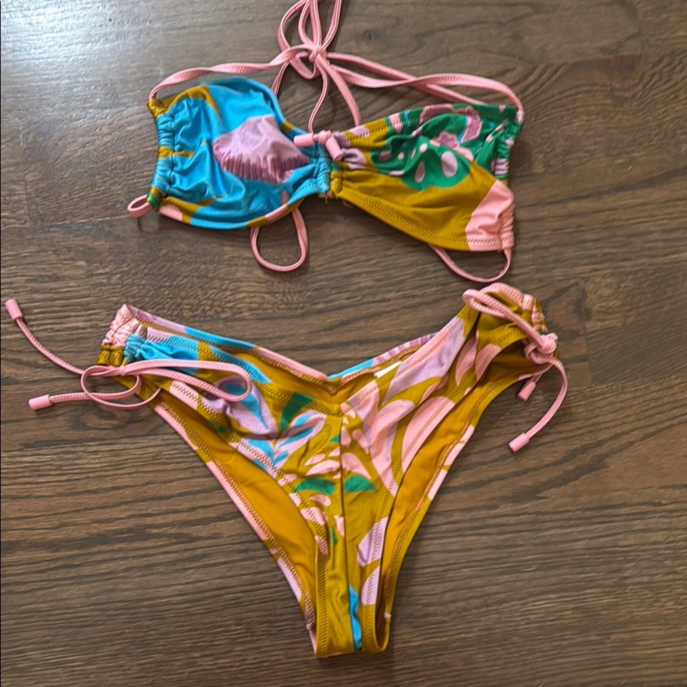 Zimmermann Multicolor Floral Bikini